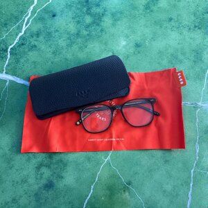 GARRETT LEIGHT Optical Carrol Black Glasses with Case